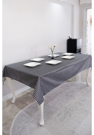 Sufre Sıvı Geçirmez Masa Örtüsü Sofra Bezi Sofra Örtüsü Piknik Örtüsü Siyah