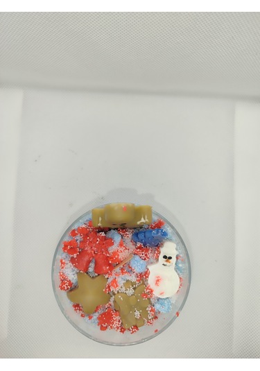 Kardan Adam Ve Kurabiye Adam Yılbaşı Temalı Mum