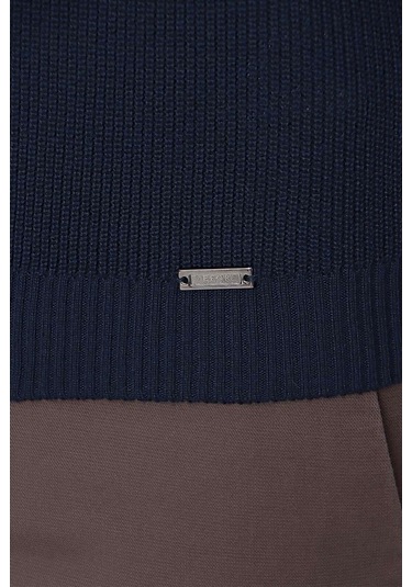 Tr 849 Slim Fit Lacivert Klasik Triko Lacivert