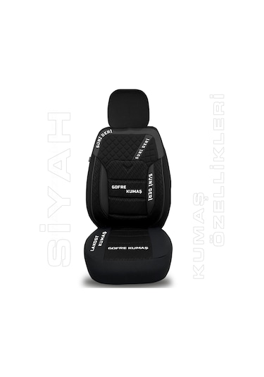 Minderland K1 - Suzuki Splash İle Uyumlu Koltuk Kılıfı, Tam Takım/siyah