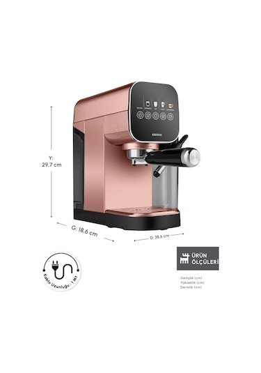 Karaca Mycaffee Barista S20 Entegre Süt Hazneli Otomatik Espresso Ve Latte Makinesi