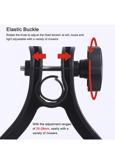 Evrensel Tel Tırpan Yardımcı Tekerlek Pratik Kablosuz Çim Biçme Makinesi Aksesuarı 25-28mm Ayarlanabilir Çim Kesici Destek Tekerleği