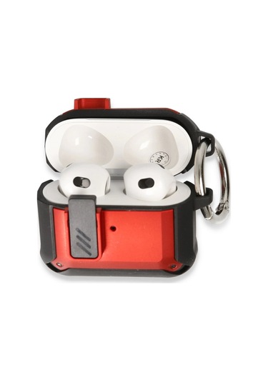 Airpods 3 3.nesil Truva Kılıf - Kırmızı Asorti