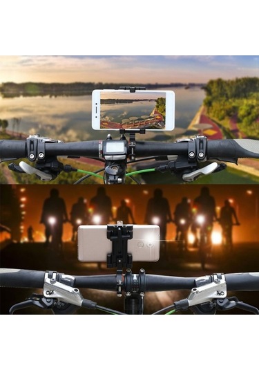 Besthome1 Bm03 Dayanıklı Alüminyum Alaşımlı Bisiklet Telefon Tutucu - Şok Emici Silikonlu, Mavi Renkli, Uygun Tüm Bisikletlere, Mavi