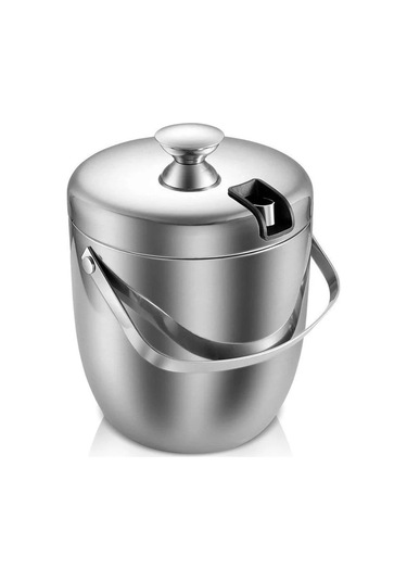 Jialan Buz Kovası, Yalıtımlı Paslanmaz Çelik Çift Duvarlı Buz Gümüş