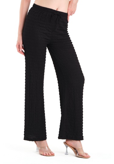 By Papi Örme Pantolon Siyah