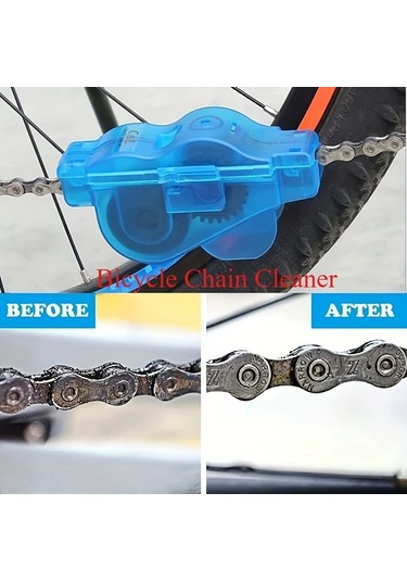 Willowhaven Mavi Taşınabilir Bisiklet Zincir Temizleyici Pratik Bakım Ve Temizlik Seti