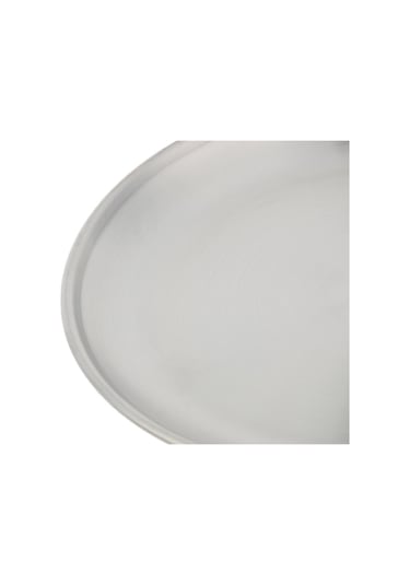 Homyl Paslanmaz Çelik Yuvarlak Tabak Bulaşık Kamp Piknik 20-santimetre Gümüş