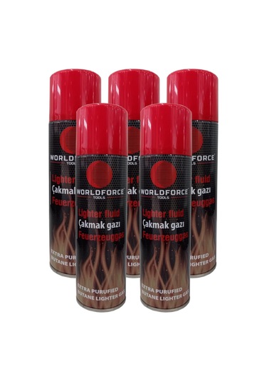Worldforce 220 ML Çakmak Gazı 5 Adet