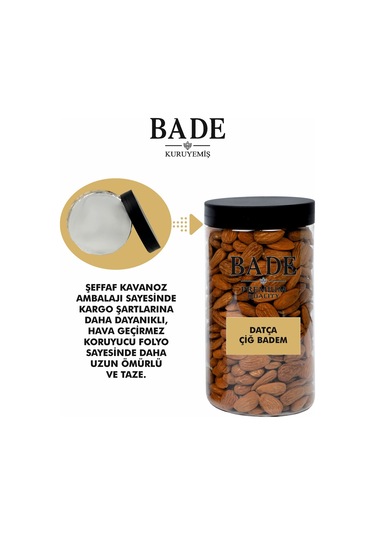 Çiğ Datça Badem Yerli İri Boy 450 Gr. 450 G