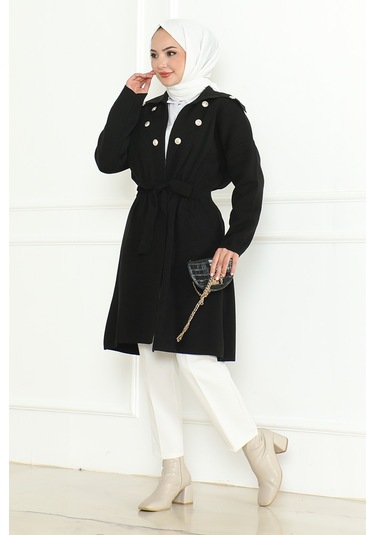 Beylem Beli Lastikli Triko Kap 1193 - Siyah