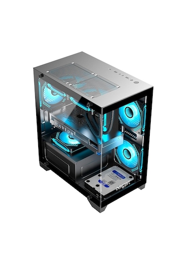 Oexpert Tornado 5 Argb Fanlı Beyaz Mini Akvaryum Kasa