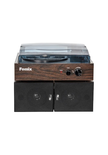Fomix Fm200 Turntable Bluetooth Hoparlörlü Ahşap Pikap Çalar