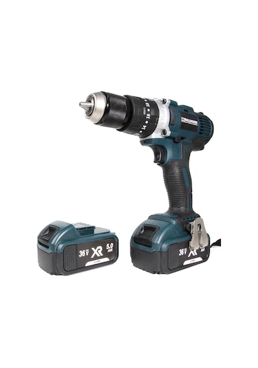 Bulldozer Blueforce 36 V Darbeli Akülü Şarjlı Vidalama Matkap Yeşil