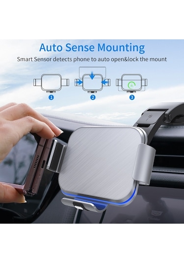 Sones Samsung Galaxy Z Fold4 / 3/2 S8 Çift Bobinli Araç Telefonu Tutucu