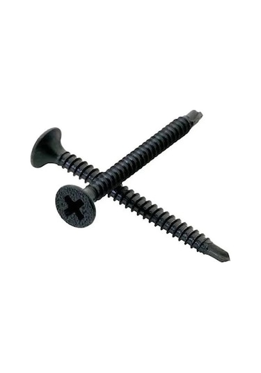 Geylani Siyah Akıllı Matkap Uçlu Alçıpan Vidası 3,5 X 25 1000 Adet