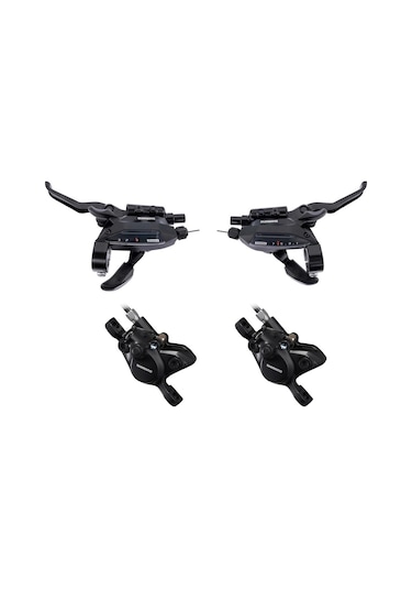 Shimano St-ef515+br-mt200 Hidrolik Disk Fren Vites Seti 3x7v Siyah