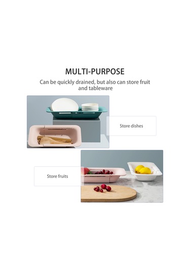 Kangvka Genişleyebilir Gri Pps Lavabo Kurutma Rafı - Çamaşır Ve Tabak Kurutucu Aleti Gri