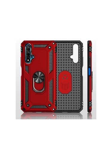 Huawei Honor 20 Kılıf Zore Vega Kapak Siyah