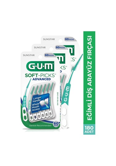 Gum Soft Picks Eğimli Ara Yüz Fırçası 180 Adet