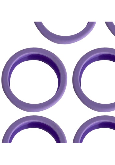 Homyl 8 Adet Bagaj Tekerlekleri Kapakları 2.09 '' Çap Mor Mor