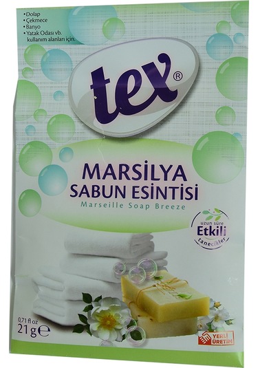 Tex Dolap Çekmece Banyo Marsilya Sabun Etkisi Askılı Oda Kokusu 21 G