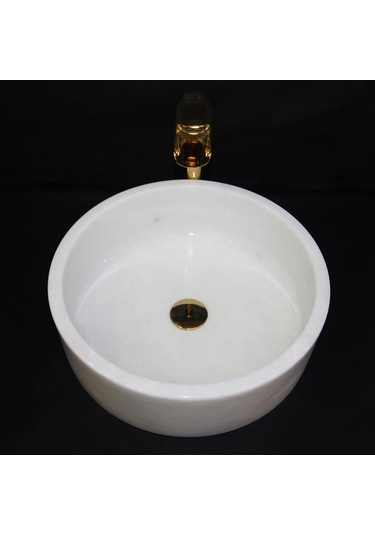 Afyon Beyaz Silindir Lavabo