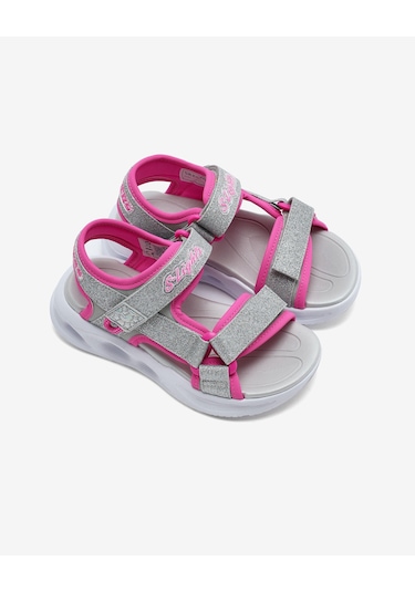 Skechers Sola Glow Sandal Büyük Kız Çocuk Gri Işıklı Sandalet 303024l Slhp Gri
