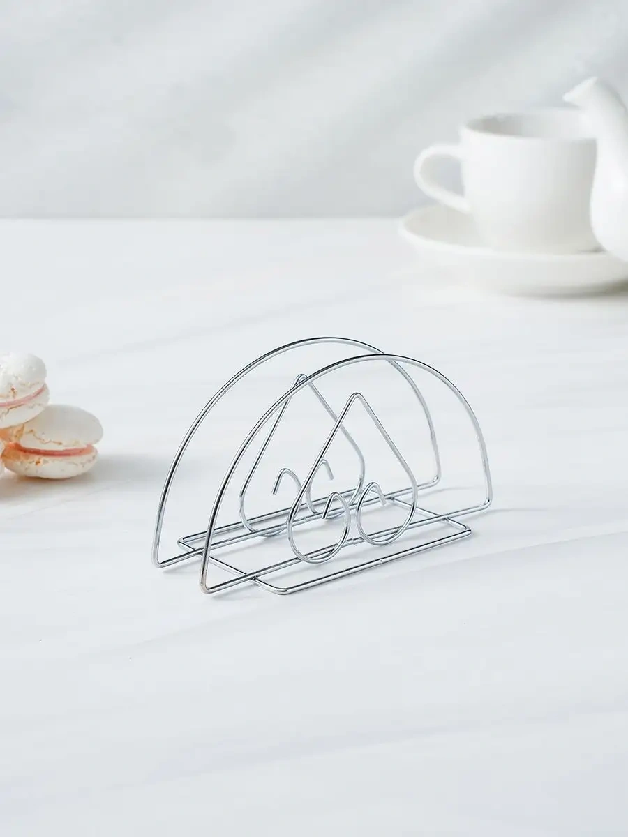 Dolana Mutfak Masası İçin Metal Kalpli Peçetelik 70606292 Gri