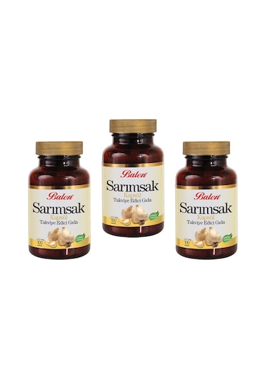 3 Adet Balen Sarımsak Kapsül 300 MG x 100 Kapsül