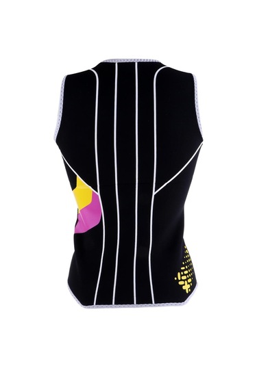 Suntek Kadın's 3mm Ön Fermuar Kolsuz Dalış Elbisesi Ceketi