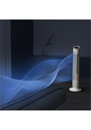 Rowenta Vu7025 Silent Flow Effitech 8 Hız Kademeli 30 Watt Sessiz Kule Tipi Vantilatör