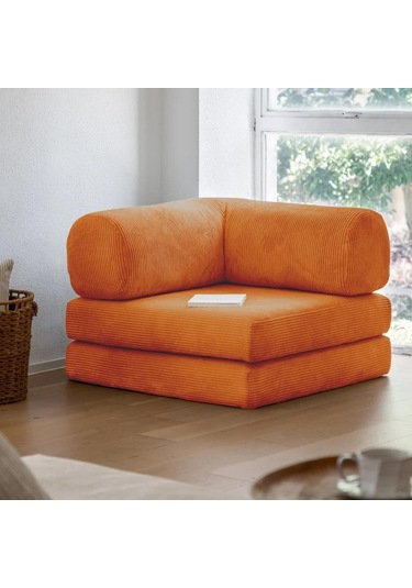 Modüler Legom Tekli Koltuk Turuncu