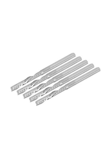 Fortunelane 5 Adet Tungsten Spiral Freze Bıçağı - 3.175mm Uç, 22mm Yanak, Ahşap İşçiliği İçin Keskin Aksesuar