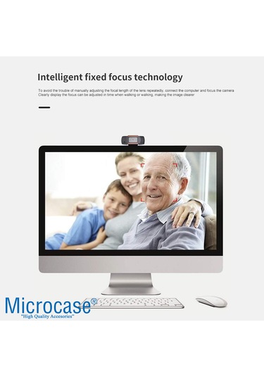 Microcase 720p 360 Dönerli Mandal Kıskaçlı Hd Webcam Kamera Zr806 - Al5152
