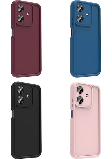 Realme Note 60 Uyumlu Kılıf Kamera Korumalı Zyl Ananas Kapak - Pembe Pembe