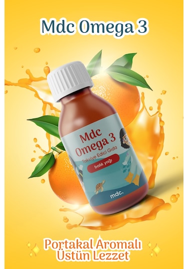 MDC Omega-3 Balık Yağı Şurup 150 ML