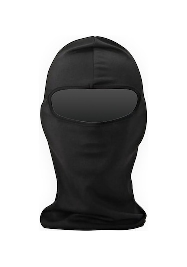 Motosiklet Balaklava Ve Kuryeler Için Outdoor Rüzgarlık 4 Mevsim Maske Siyah