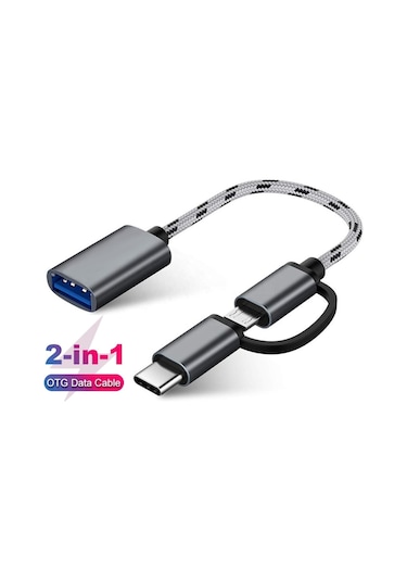 Alfais 4901 Usb 3.0 Otg To Type C Micro Usb Çevirici Adaptör