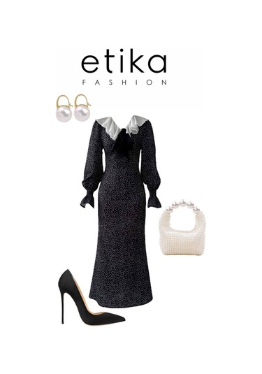 Ospe Fiyonklu Elbise