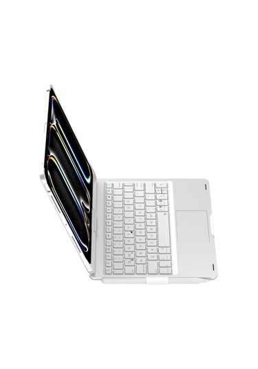 Newface Apple     Uyumlu iPad Pro 11 2024 F11 Ats Kılıf Magic Dönen Klavyeli Tab
