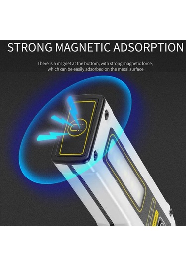 Sones E-smarter Std01 Cob Çalışma Lambası Güç Göstergeli Dış Mekan Acil Durum Onarım Lambası Mıknatıslı Led Mini El Feneri Beyaz