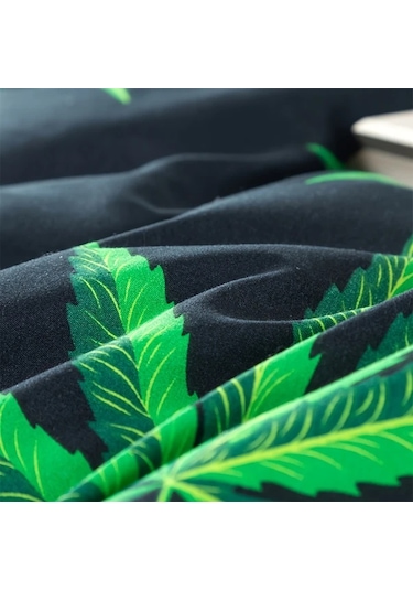 Gateesat Yeşil Yatak Takımı Pike Ve 2 Pike Kılıfı Multicolor King Boyut Çok Renkli