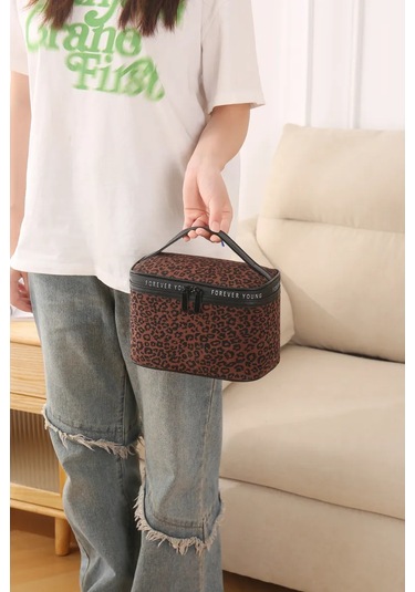 Anda Kadınlar İçin Leopar Desenli Kozmetik Düzenleyici 486421914