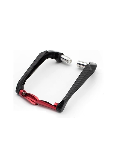 MOTOSİKLET MANET KORUMA ALEMİNYUM (KARBON DESEN) KIRMIZI