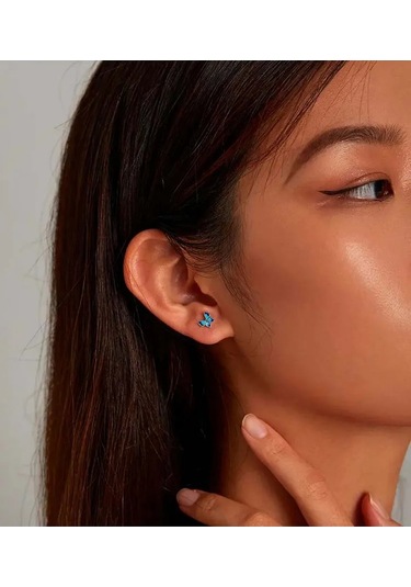 Bamoer Küpe Küpeler "kelebekler" 925 Ayar Gümüş Emaye İle 291696408 Diğer