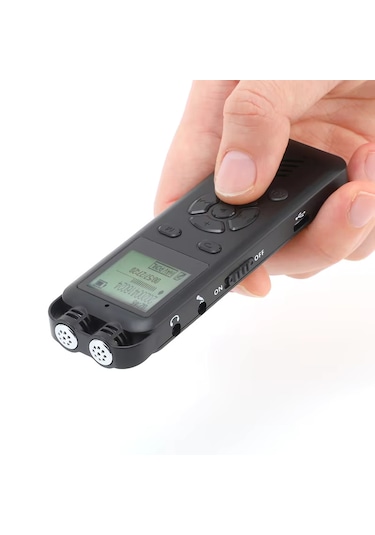 Kingboss KB60 16 GB Çift Mikrofonlu LED Ses Kayıt Cihazı