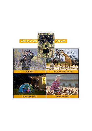 Padalink 5mp 480p Hareket Sensörlü Av Ve Yaban Hayatı Kamerası, 46 Led Gece Görüşü, Ip56 Su Geçirmez, 0.8 Saniye Hızlı Tetikleme Çok Renkli