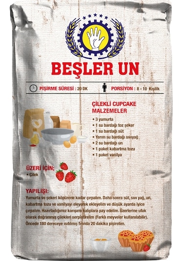 Beşler Pastalık Böreklik Buğday Unu 1 KG