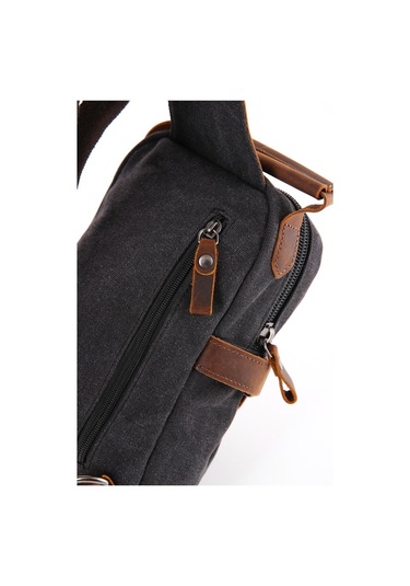 Ççs 51396 Kanvas Omuz Askılı Çapraz Çanta Siyah